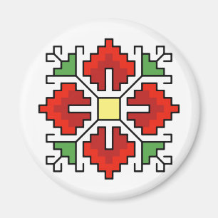 М0061 Magnet motif folklorique bulgare shevitsa r