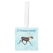 С Р д е  ,  ,  ,  ,  op sneeuw Kubus Ornament (Voorkant)