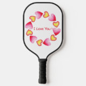 С Romantic Ik hou van je Valentijnsdag Pickleball Paddle (Achterkant)