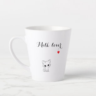 С ute kitten, Milk lover, rood hart Latte Mok