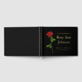 Сustom Foil Funeral Memorial Guest Book (Complet)