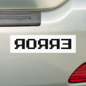Я OЯ Я Ǝ | FOUT BUMPERSTICKER (Op auto)