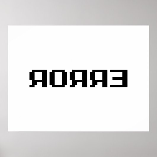 Я OЯ Я Ǝ | FOUT POSTER (Voorkant)