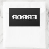 Я OЯ Я Ǝ | FOUT RECHTHOEKIGE STICKER (Tas)