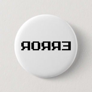 Я OЯ Я Ǝ   FOUT RONDE BUTTON 5,7 CM