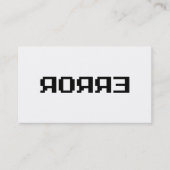 ЯOЯЯƎ | ERROR VISITEKAARTJE (Voorkant)