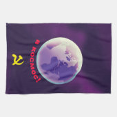 в о м с... in de ruimte. Sovjet-ruimtekunst. Theedoek (Horizontaal)