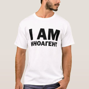 иноагн т и н о с т р а н н ы й а г е н те t-shirt