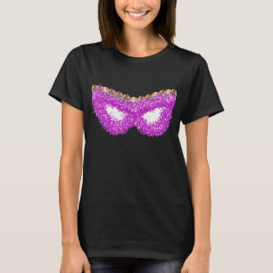 פּוּרִים Purim Esthers masker edelsteen kroon T-shirt