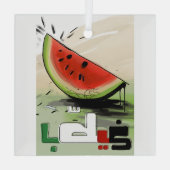 بطيخفس ط ي نل GLAS ORNAMENT (Achterkant)