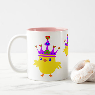 ♥ ت☘gekroond Ierse Queen Chicken Fabulous Classic Tweekleurige Koffiemok
