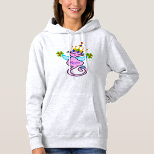 ♥ ت☘Ierse Swanky Queen-Cat Fabulous Classic Fleece Hoodie
