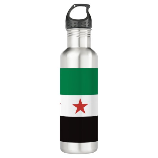 علم سوريا Syrië vlag Waterfles (Voorkant)