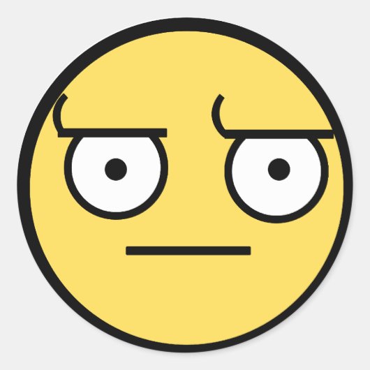 ಠ_ಠ Afkeurende blik Ronde Sticker (Voorkant)