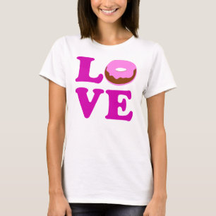 ღت ♥ Love Donut Women's Chic Crew-neck T-shirtت ♥ T-shirt