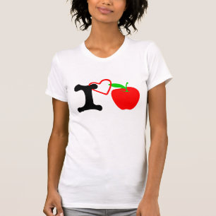 ღ ♥ Ik hou van Apple Bella canvas jersey T ♥ ღ T-shirt