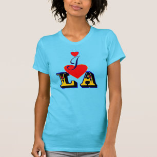 ღ ♥ Ik hou van LA Bella Canvas Chic Jersey T-shirt