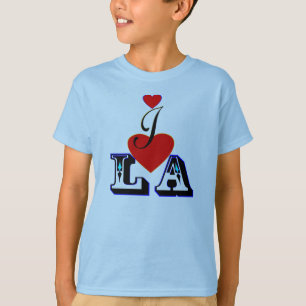 ღ ♥ Ik hou van LA Kinderen Hanes Stijlvol Sweatshi T-shirt