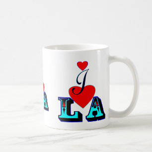 ღ ♥ Ik hou van LA-Los Angeles Classic White Mok ♥ 
