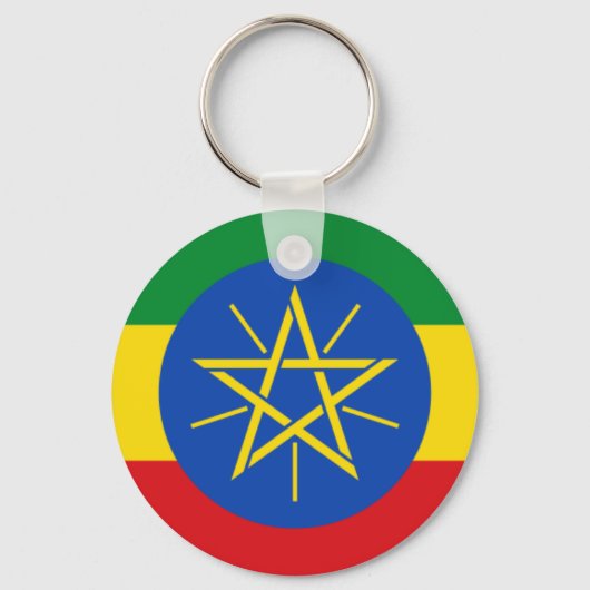 የ ኢ ጵ ት ባ  ) Ethiopian flag Sleutelhanger (Voorkant)
