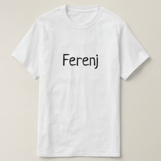 ፈረንጅ Ferenj buitenlander Amharic Fun Ethiopian T-shirt (Design voorkant)