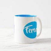 ፈ ረ ን ጅ Ferenj en anglais et en amharique Mug (Devant droit)