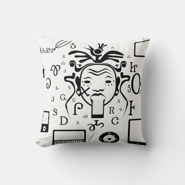 Ꮳ Ꭹ Ꮘ Ꮩ Kustkussen Kussen (Voorkant)