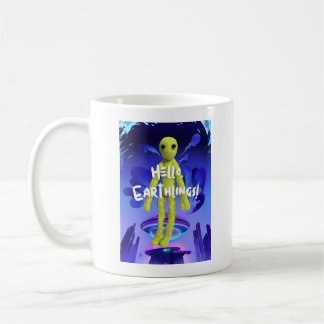 あいさつする宇宙人の柄 KOFFIEMOK