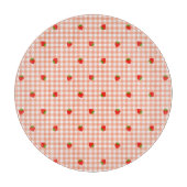 いちご＆ギンガムチェック（サーモンピンク）    SNIJPLANK (Voorkant)