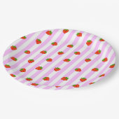 いちご（ピンク） ペーパープレート PAPIEREN BORDJE (Gekanteld)