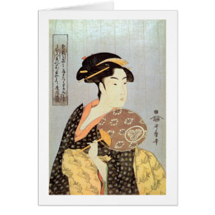 う ち つ 女, , met de Ronde Fans, Utamaro