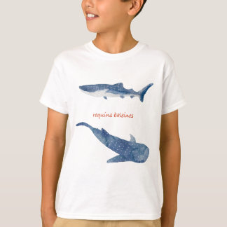 おしゃれなジンベエザメのイラスト T-SHIRT