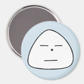 おにぎり顔（ブルー8） MAGNEET (Voorkant / Achterkant)