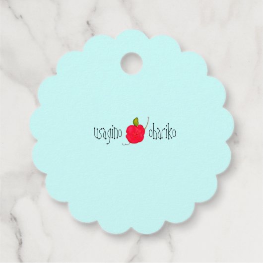 おめかし♡ウサギ BEDANKJES LABELS (Achterkant)