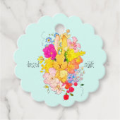 おめかし♡ウサギ BEDANKJES LABELS (Voorkant)