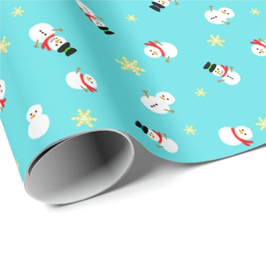 かわいいブルーのクリスマス スノーマン 子ども♡ CADEAUPAPIER (Rol Hoek)