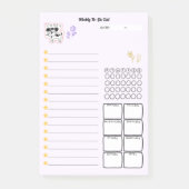 かわいい手書き犬「けせらせら犬」週間todoリスト☆ post-it® notes (Voorkant)