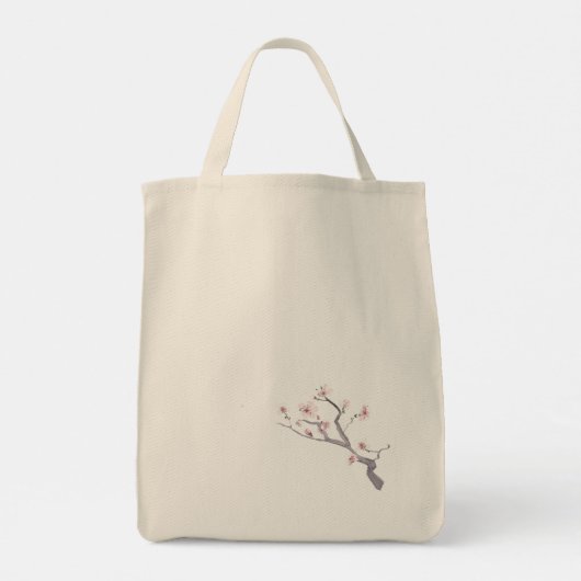かわいい柴犬の手書き風イラスト桜♡ TOTE BAG (Achterkant)