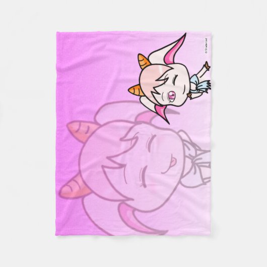 こかげのやぎ フリースブランケット FLEECE DEKEN (Voorkant)