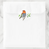 こまどりのイラストシール RONDE STICKER (Tas)