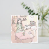 さにれいじ 淡い部屋と足の裏 KAART (Staand voorkant)
