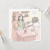 さにれいじ 淡い部屋と足の裏 KAART (Voorkant / Achterkant in situ)