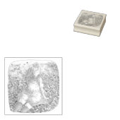 さやれむじ　秋の落ち葉の上に座る女性 	RUBBERSTEMPEL (Gestempeld)