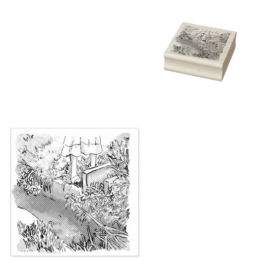 されなさじ 	RUBBERSTEMPEL (Gestempeld)