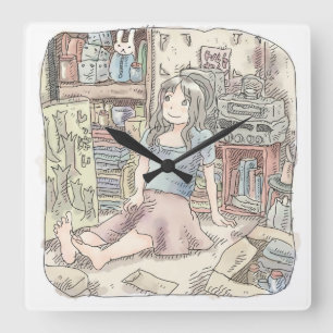 さ な さ じ VIERKANTE KLOK