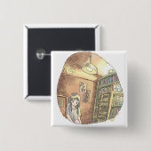 さ や い じ VIERKANTE BUTTON 5,1 CM (Voorkant /achterkant)