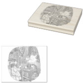 さ や に じ 	RUBBERSTEMPEL (Gestempeld)