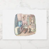 さ や steken じ steken く steken , steken , steken , s voedselcontainer etiket (Enkel label)