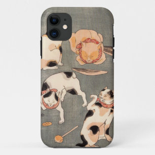 た と (上), 尽 Japanse 内(1), Kuniyoshi, Ukiyo-e iPhone 11 Hoesje