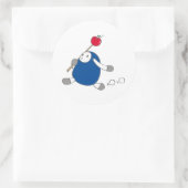 なまけたろうステッカー　こん RONDE STICKER (Tas)